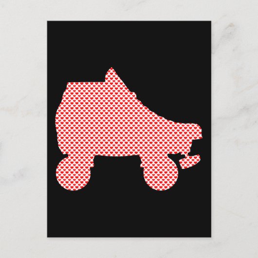 schaats briefkaart (Voorkant)