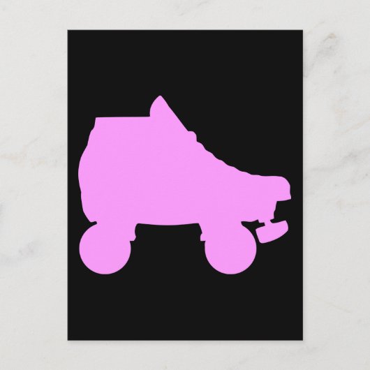 schaats briefkaart (Voorkant)