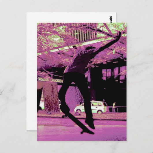 Schaats Briefkaart (Voorkant / Achterkant)