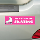 Schaats Bumpersticker (Op auto)