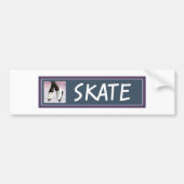 Schaats Bumpersticker (Voorkant)