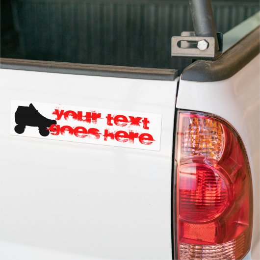 schaats bumpersticker (Op Truck)