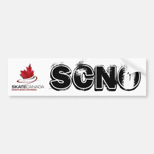 Schaats Canada Northern Ontario Logo Bumpersticker (Voorkant)