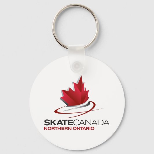 Schaats Canada Northern Ontario Logo Sleutelhanger (Voorkant)