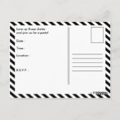 schaats! cartoon redebelletje briefkaart (Achterkant)