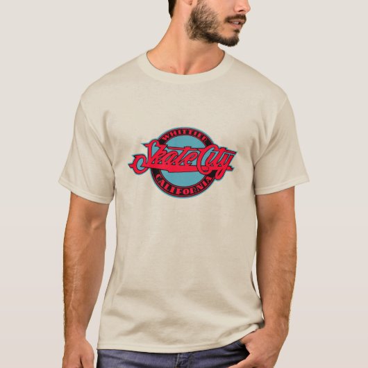 Schaats City Verenigde Staten retro T-shirt (Voorkant)