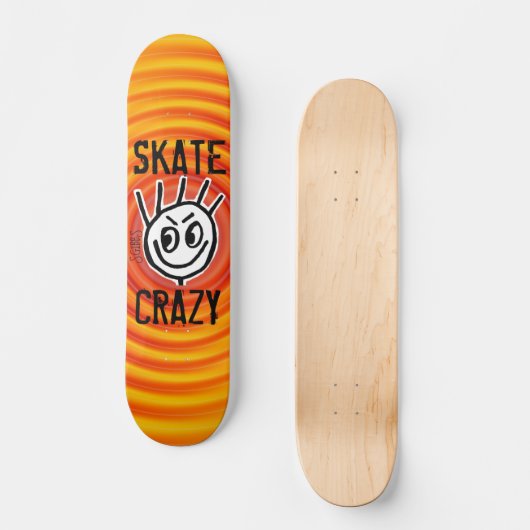 Schaats Crazy, Stakeboards, Funny Skateboard (Voorkant)