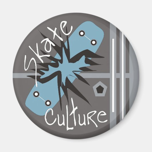 Schaats Cultuur Magneet (Voorkant)