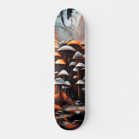 Schaats de buitengewone - Abstracte paddestoelen Persoonlijk Skateboard (Voorkant)