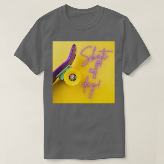 Schaats de hele dag 1 t-shirt (Design voorkant)