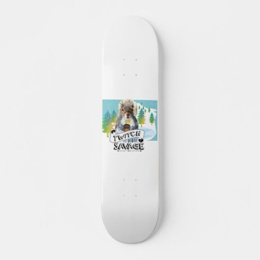 Schaats Deck Squirrel, Twitch de Savage Persoonlijk Skateboard (Voorkant)