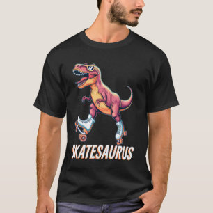 Schaats Dinosaurus Roller Skating T-Rex Dino Grapp T-shirt
