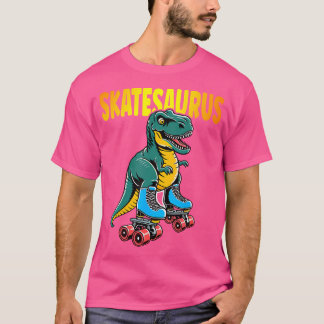 Schaats Dinosaurussen Rolschaatsen Skatesaurus Rol T-shirt