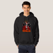 Schaats dood - Skelet op skateboard Hoodie (Voorkant volledig)