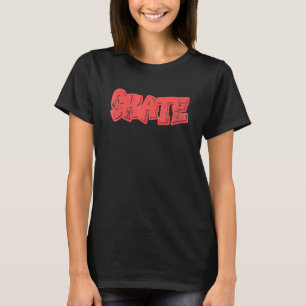 Schaats Graffiti Graphic Cool Boy Girl Retro Skate T-shirt