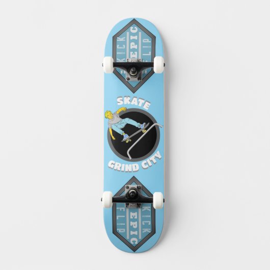 Schaats Grind City Skateboard (Voorkant)