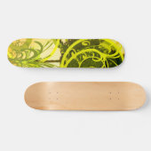 Schaats Groen Abstract Persoonlijk Skateboard (Horizontaal)