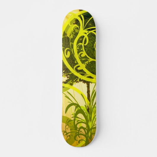 Schaats Groen Abstract Persoonlijk Skateboard (Voorkant)
