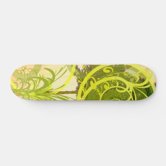 Schaats Groen Skateboard (Horizontaal)
