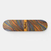 schaats "Harvest Blue Strands" Persoonlijk Skateboard (Horizontaal)