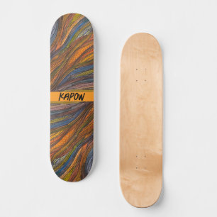 schaats "Harvest Blue Strands" Persoonlijk Skateboard