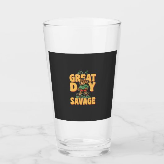 Schaats Hond Grote Dag Wilde Glas (Voorkant)