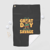 Schaats Hond Grote Dag Wilde Golfhanddoek (Insitu)