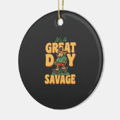 Schaats Hond Grote Dag Wilde Keramisch Ornament (Links)