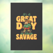 Schaats Hond Grote Dag Wilde Raamsticker (Vel 3)