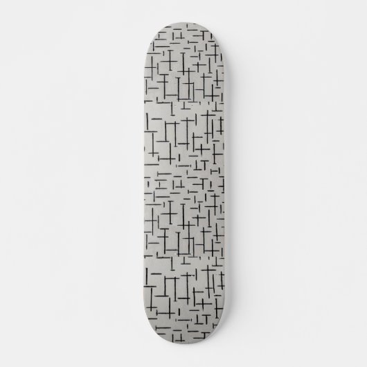 Schaats in stijl met Mondriaanse magie Persoonlijk Skateboard (Voorkant)