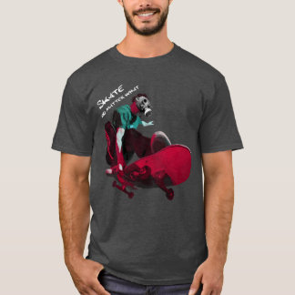 Schaats is niet belangrijk wat t-shirt