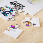 Schaats Jigzaag Puzzle Legpuzzel (Zijkant)