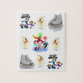 Schaats Jigzaag Puzzle Legpuzzel (Verticaal)