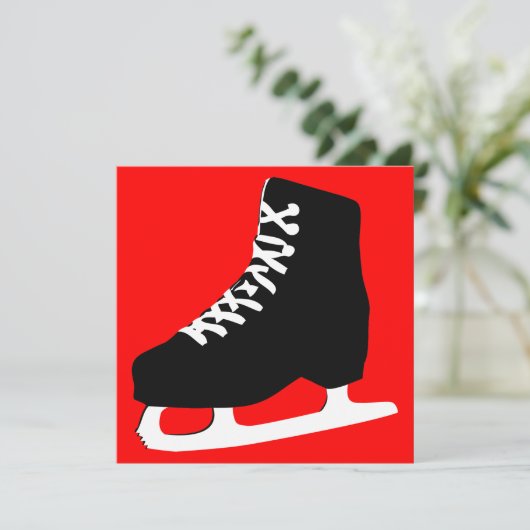 schaats kaart (Staand voorkant)