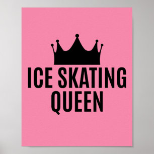 Schaats Koningin - Schaatsen Poster