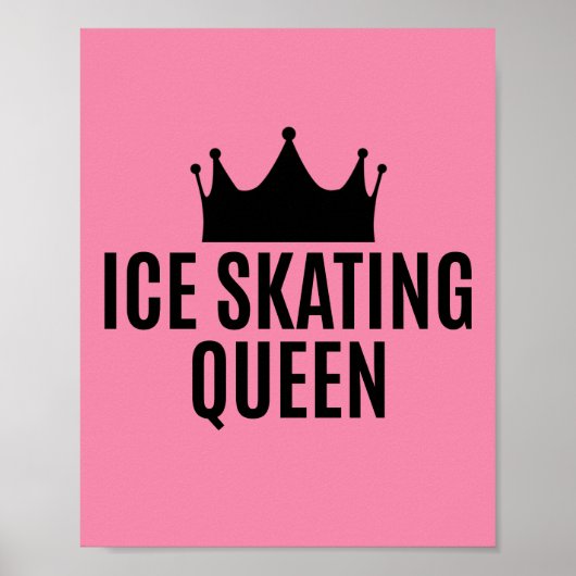 Schaats Koningin - Schaatsen Poster (Voorkant)