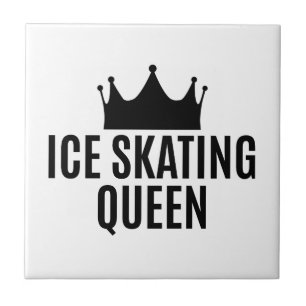 Schaats Koningin - Schaatsen Tegeltje