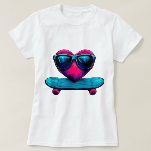 Schaats Liefde Rijder T-shirt (Design voorkant)