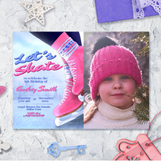 Schaats maar verder - Winter Schaatsfeest met foto Kaart