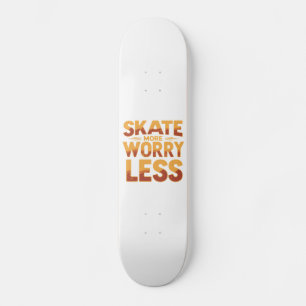 Schaats Meer, minder zorgen Retro Skateboarden Quo Persoonlijk Skateboard