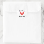 Schaats Meer Zorgen Minder - Grappig Schaatsen Hart Sticker (Tas)