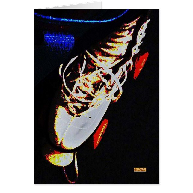 Schaats met Oranje wielen (Voorkant)