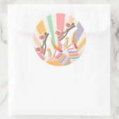 Schaats met rolschaatsen Label voor de Sticker Top (Tas)