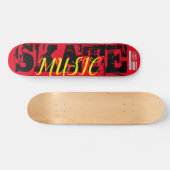SCHAATS MUSIC Skateboard, 7¾" Deck Persoonlijk Skateboard (Horizontaal)