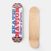 SCHAATS NATION onder een Groove UK Skateboard (Voorkant)