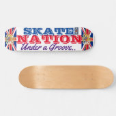 SCHAATS NATION onder een Groove UK Skateboard (Horizontaal)