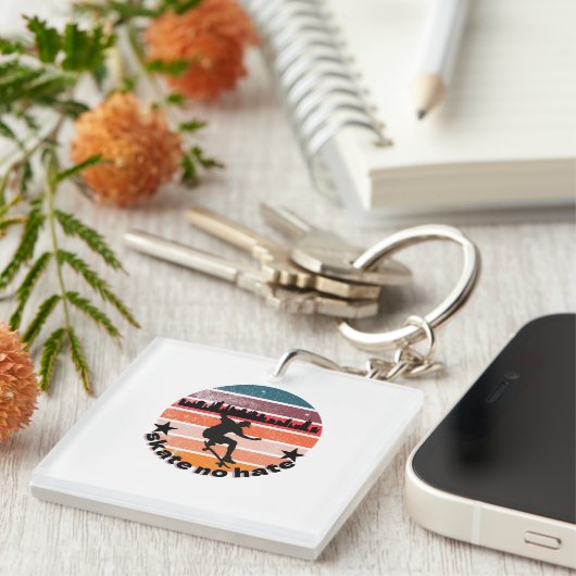 Schaats No Hate Sleutelhanger (Voorkant Rechts)