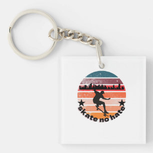 Schaats No Hate Sleutelhanger