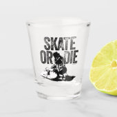 Schaats of afsterven (Hockey) Shot Glas (Voorkant)