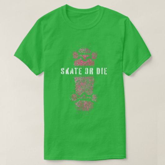 Schaats of de skateboarder longboard t-shirt (Design voorkant)